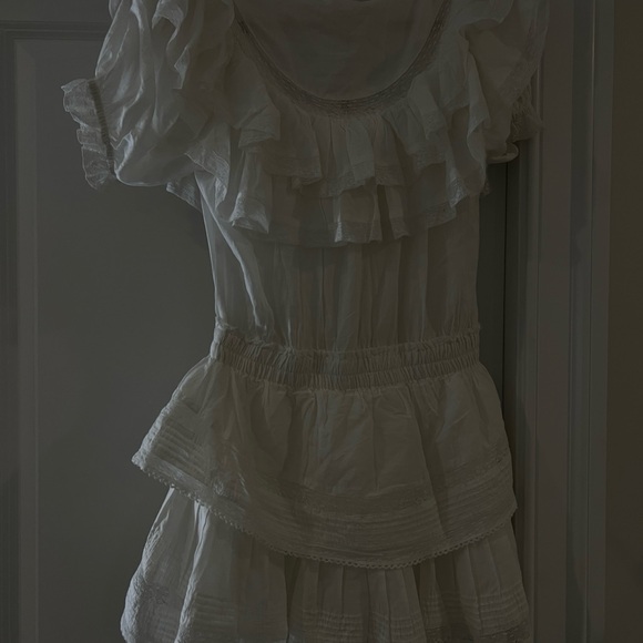 Love Shack Fancy Liv Cotton Ruffled Dress - Picture 6 of 7
